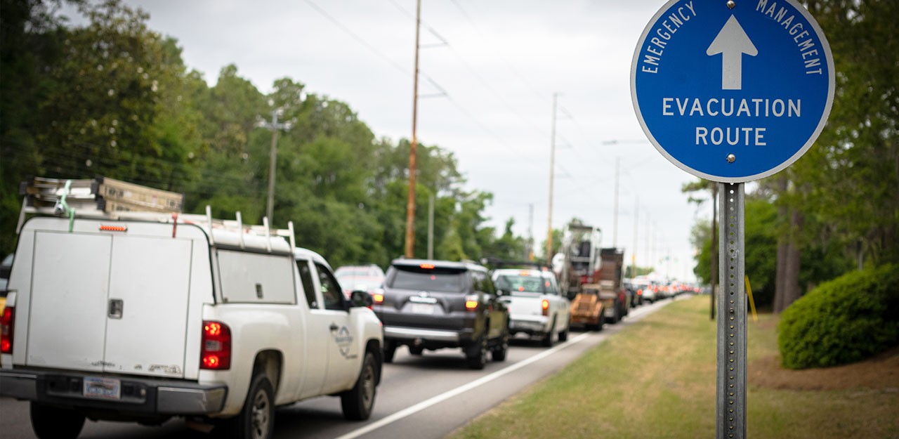 hurricane evacuation route