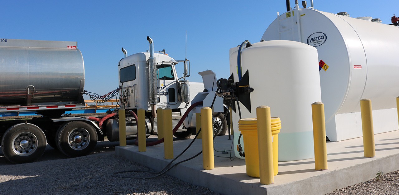 Bear Oil Vehicle at a Tank Maintenance site