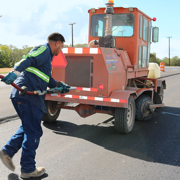 Man delivering gas