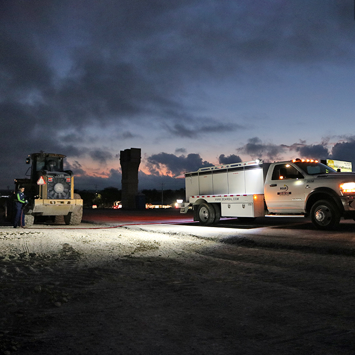 Diesel Fuel Delivery in the early morning